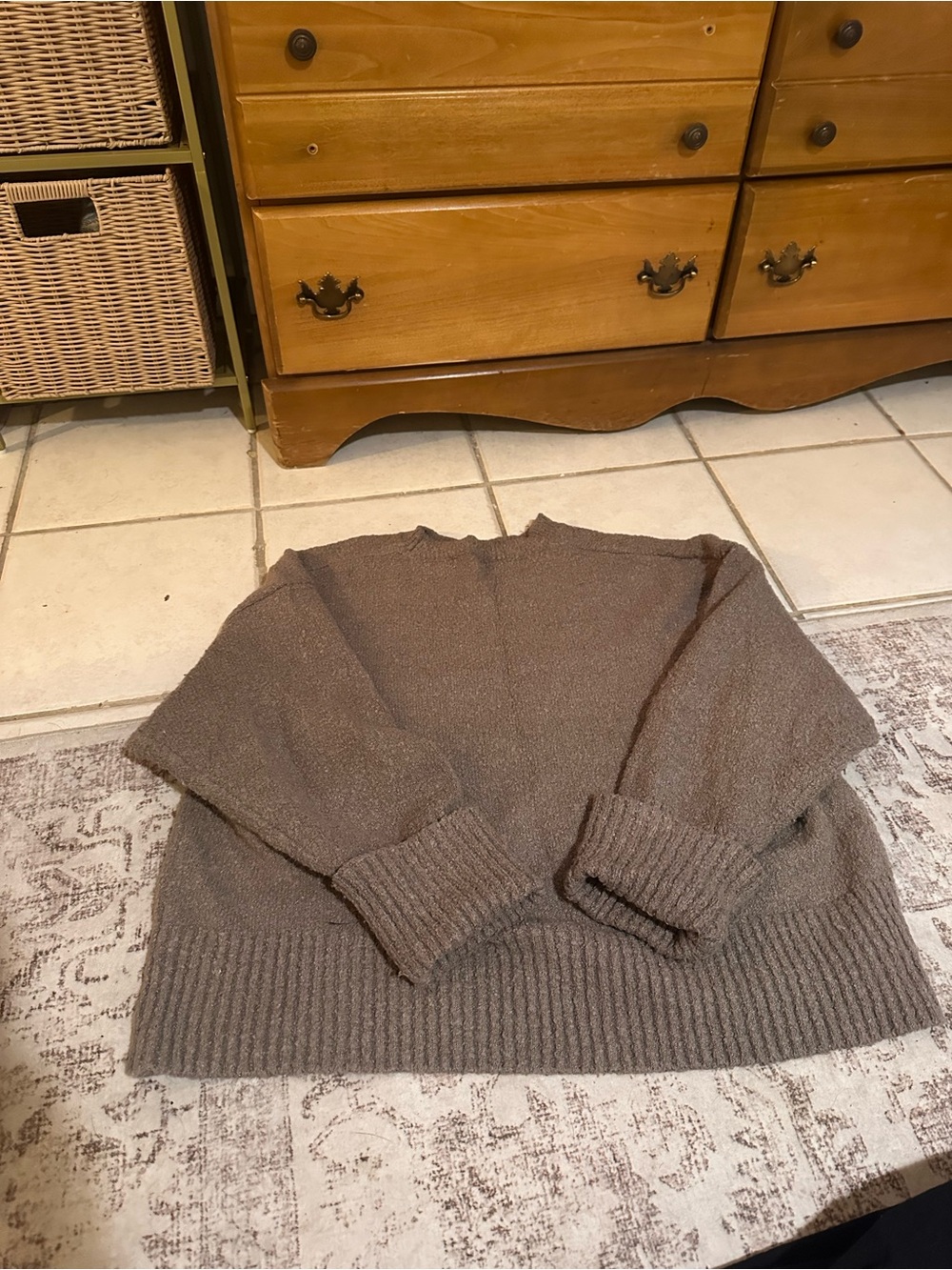 Amazon Brand Chunky Knit Sweater - Brown
